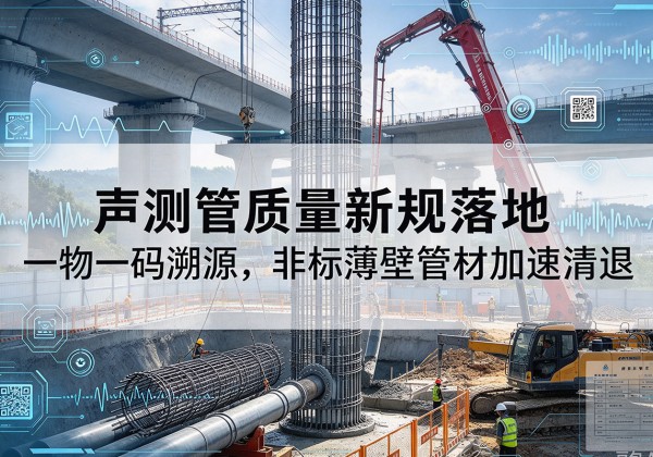 芦淞声测管质量新规落地，一物一码溯源，非标薄壁管材加速清退
